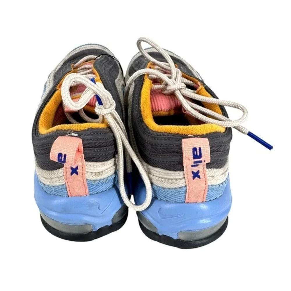 Nike Air Max 97 Corduroy Desert Sand Blue‎ Grey CQ7512-462 Mens Size 7.5